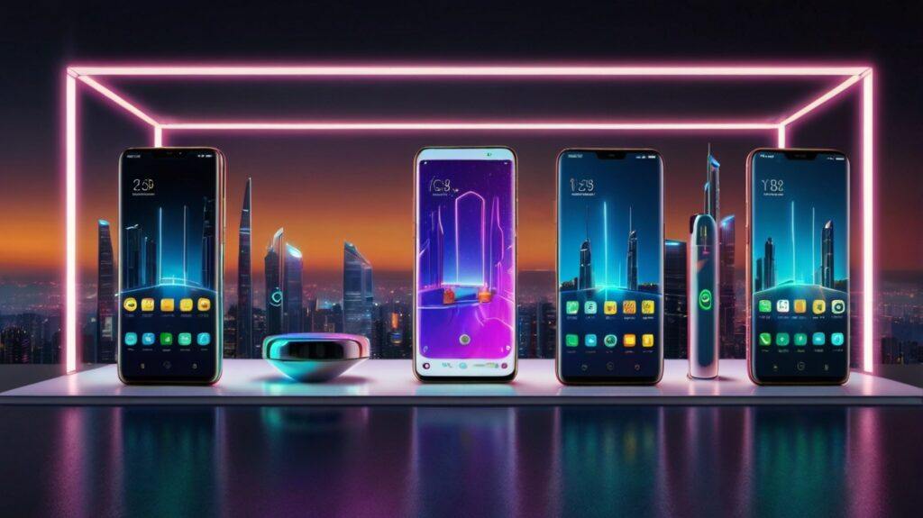 Realme: The fastest growing smartphone brand in 2025 showcasing innovation, sleek designs, and affordable flagship features in vibrant futuristic 8K detail.