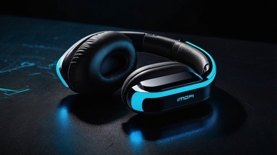 Top 10 Best Bluetooth Headsets For Android Phones In 2023 flat lay in 8K resolution, showcasing futuristic audio devices, premium design, wireless earphones, noise-cancelling headsets, modern Android accessories, glowing neon highlights, no living things.