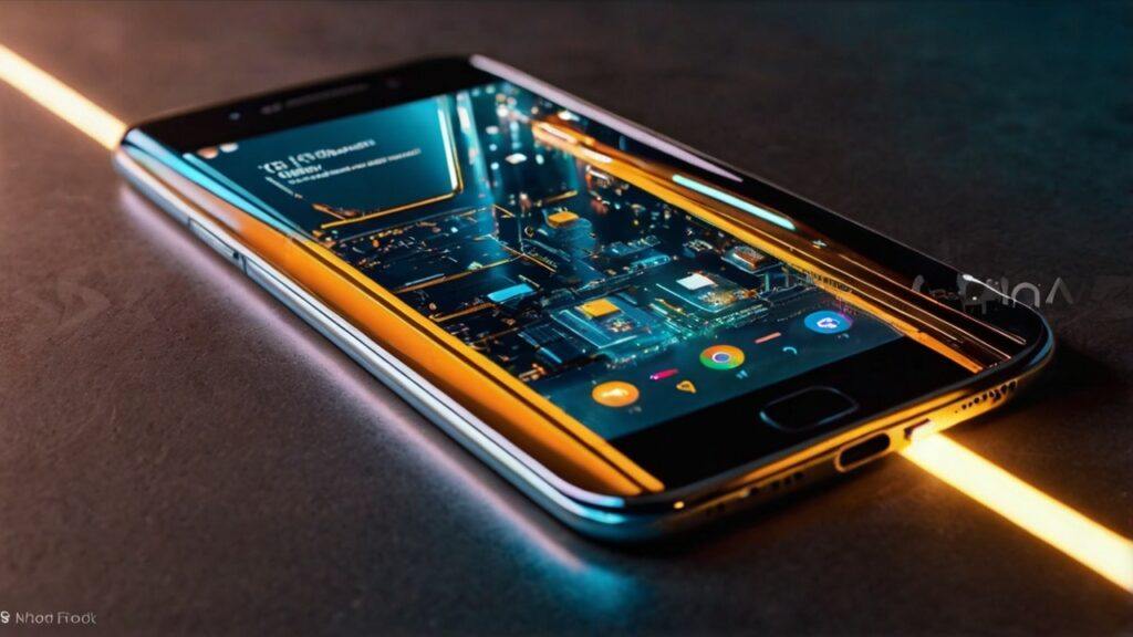 Affordable Android Phones With Great Cameras featuring high-quality abstract smartphone design, glowing camera lens effect, futuristic tech background, premium yet budget-friendly photography smartphone representation.