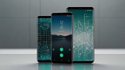 Samsung Galaxy Vs. Google Pixel: Which Is Right For You? – Ultra-detailed 8K stock photography comparison visual showcasing abstract futuristic design, premium textures, and clean minimalism to represent the strengths of Samsung Galaxy smartphones and Google Pixel smartphones side by side in a modern digital environment.