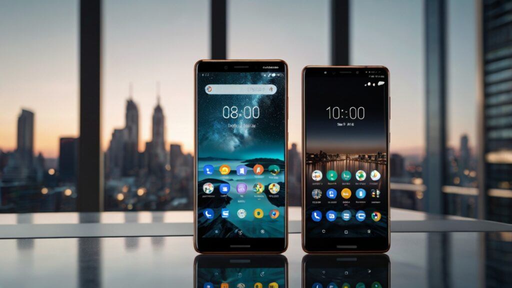 "Nokia's Latest Android Phones: A Rebirth Of A Classic Brand showcasing premium smartphone design, modern technology, durability, and innovation in 8K ultra-high-resolution stock photography style without any living things."